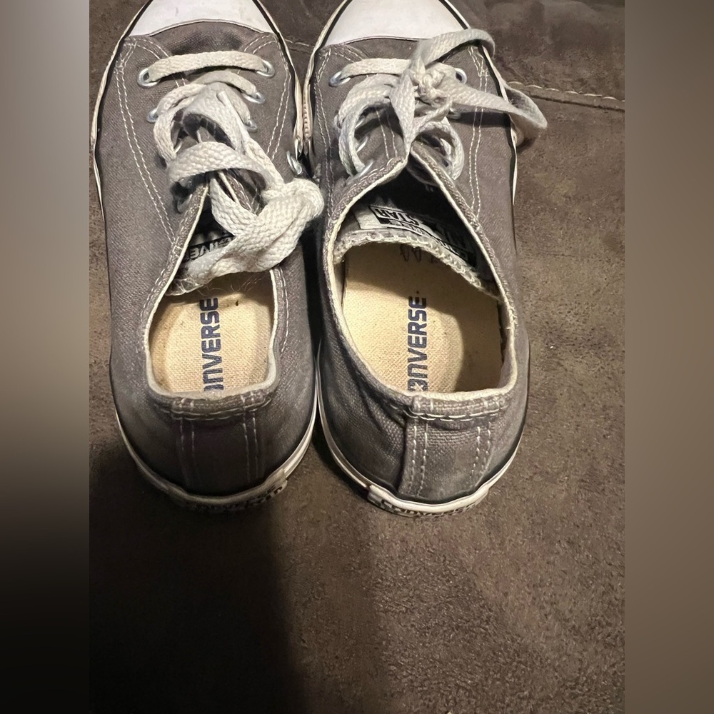 Converse Kids Charcoal Canvas Sneakers - Picture 2 of 4